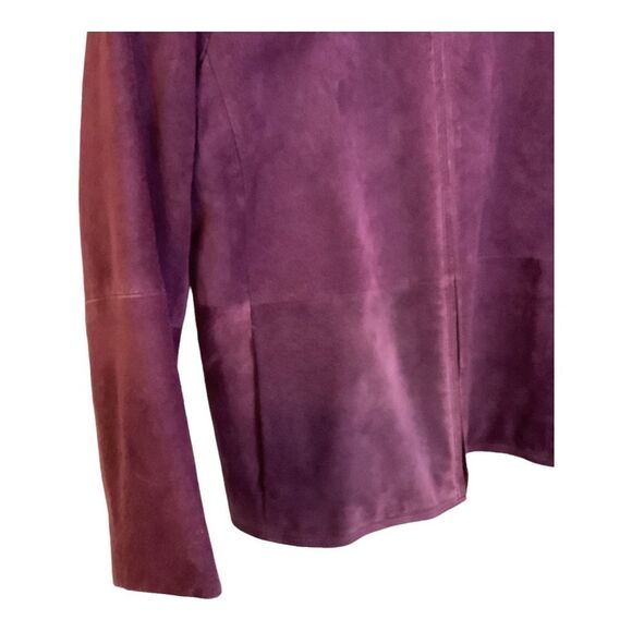 Charter Club Vintage Purple Suede Lined Jacket Size‎ Large EUC - Picture 5 of 10